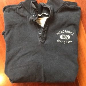 Abercrombie long sleeve shirt. Navy. Size xl.